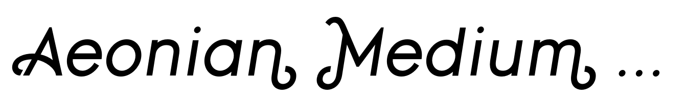 Aeonian Medium Italic
